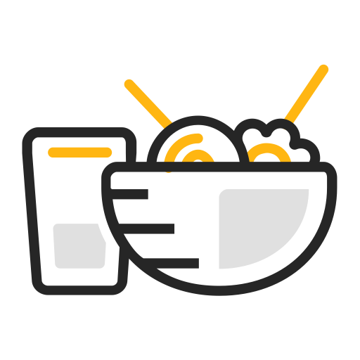 Line Drawing Color Bowl svg vector icon