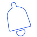 alarm, alert, bell, bulletin, notification, ring, sound svg vector icon