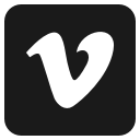 media, social, vimeo svg vector icon