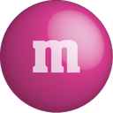 chocolate, color, colour, m&m, pink icon