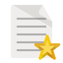 document,star icon