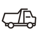 automobile, car, cargo, dump truck, hauler, tipper, transport, transportation, truck, vehicle icon
