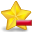 delete, star icon