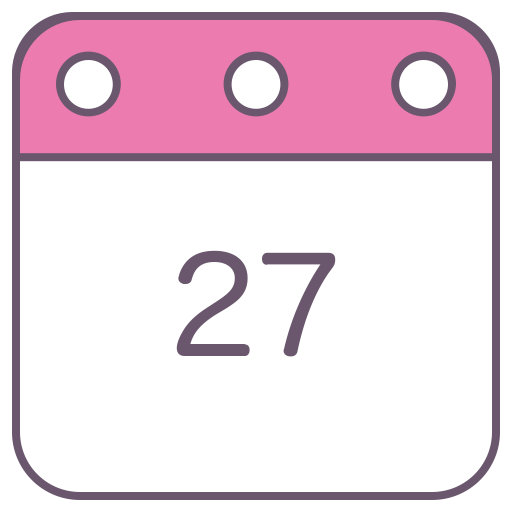Calendar svg vector icon