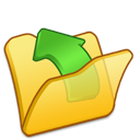 folder, parent, yellow icon