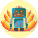 android, angry, mascot, mechanical, metal, robot, robot expression, robotic, space, technology svg vector icon