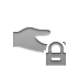 hand,share,lock icon
