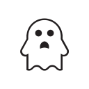 ghost, hallowen, horror, night, treat svg vector icon