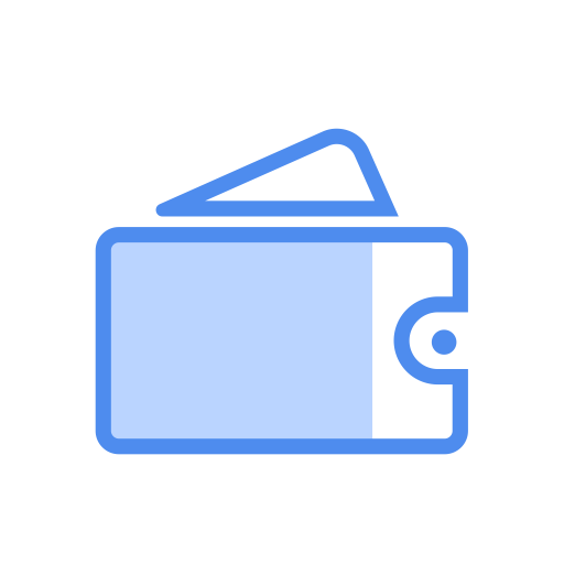 Wallet svg vector icon