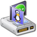 hard,drive,program,linux icon