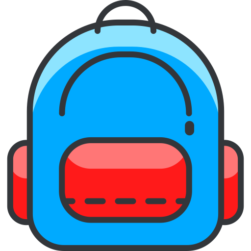 Knapsack svg vector icon