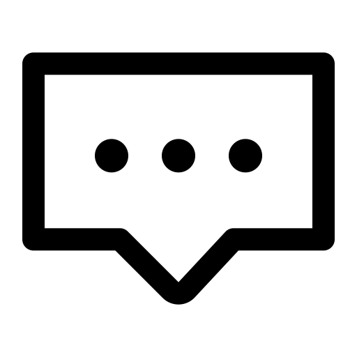 Comment svg vector icon