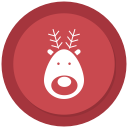 christmas, reindeer, santa, winter svg vector icon