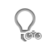 lightbulb,binoculars icon