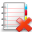 delete, notebook icon