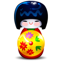 kokeshi,red icon