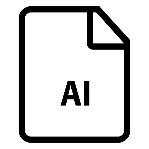 Ai File svg vector icon