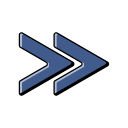 arrow, arrows, blue, forward, front, go svg vector icon
