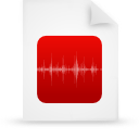 document, file, paper, red icon