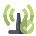 antenna,checkmark icon