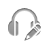 earphone,pencil icon