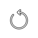 play back, repeat, replay, snapchat svg vector icon
