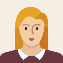 avatar, blond, female, girl, person, user, woman svg vector icon