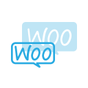 commerce, logo, media, social, woo svg vector icon