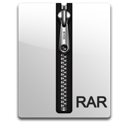 rar, silver icon