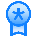 badge, favorite, medal, reward, star svg vector icon