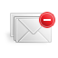 mail,remove,envelop,message,email,letter,delete,del icon