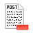 post, remove icon