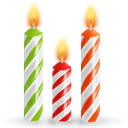 birthday, candles icon