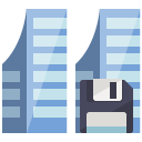 company,diskette icon