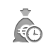 money,bag,euro,clock icon
