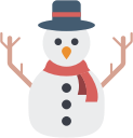 christmas, snowman, xmas svg vector icon