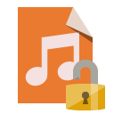 file,type,audio,lock,open icon