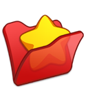 favourite, folder, red icon