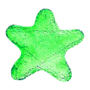 best, favorite, star, watercolour icon