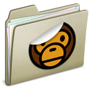 lightbrown,sticker,milo icon