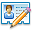 vcard,edit,write,writing,business card,profile icon