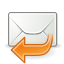 gnome,mail,reply,sender,envelop,message,email,letter,response icon