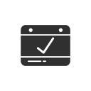 calendar, date, events, facebook svg vector icon