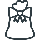 bag, christmas, gift, present, santa svg vector icon