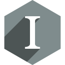 hexagon, instapaper, media, shadow, social svg vector icon
