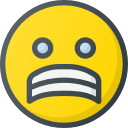 emoji, emote, emot, emot, stressed svg vector icon