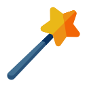 design, magic, magician, tool, wand svg vector icon