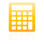 calculator, yellow icon