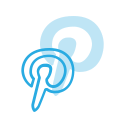 logo, media, pinterest, social svg vector icon