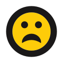 dismay, distraught, emot, frown, sad svg vector icon